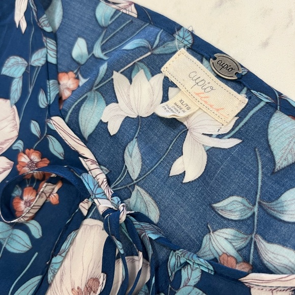 Cupio Blue Floral Relaxed Tunic - Picture 8 of 14